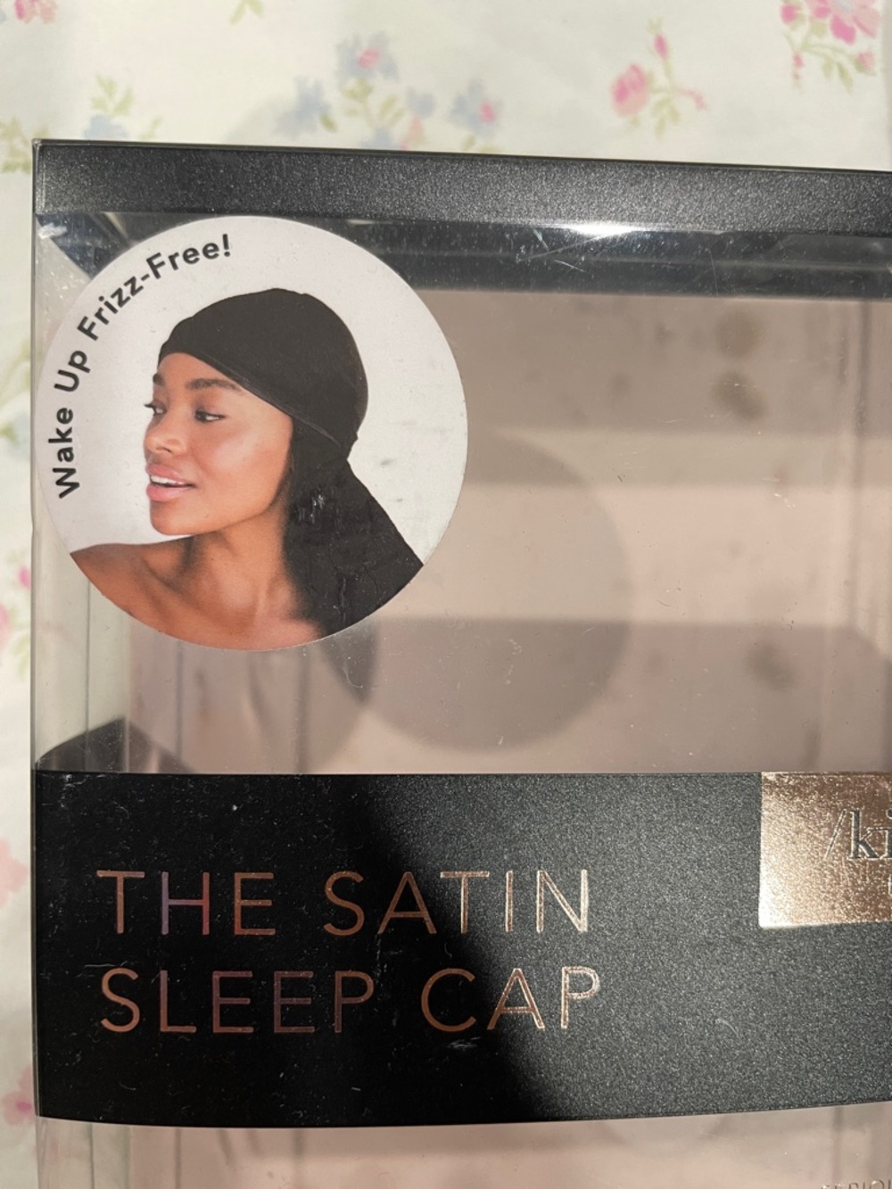 Kit•sch The Satin Sleep cap black